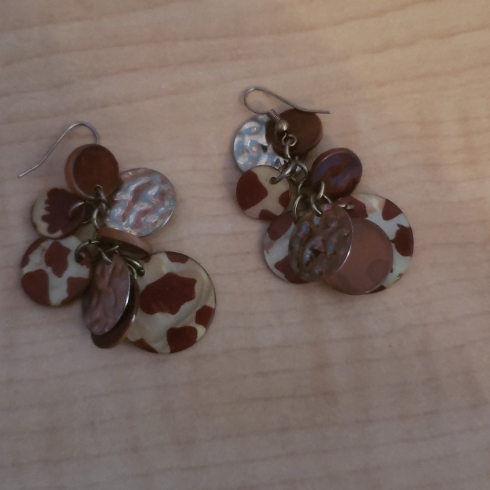 BUNDLE ONLY Brown Toned Earrings - Picture 4 of 6